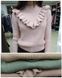 Женский вязаный свитер с комбинированой вязкой -  A91015-S