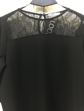 Черное платье рукава кружева верх сетка