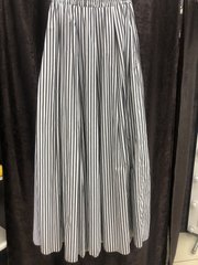 Женская юбка макси в черную полоску -1735