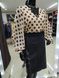 Женская блуза горох айвори -16380