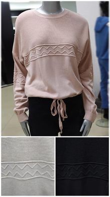 Женский пуловер со шнурком  15887