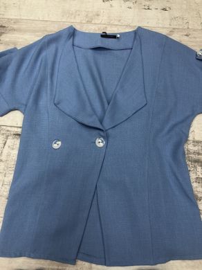 Женский костюм летний - шорты+пиджак  - Plus Size -1005