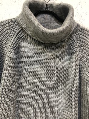 Женский свитер крупная вязка с горлом
