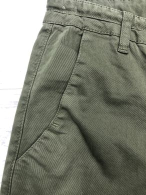 Мужские зеленые джинсы на резинке -D 029