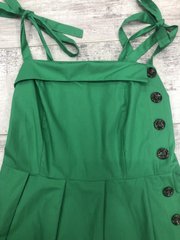 Женское платье-сарафан ярких цветов - зеленое 9012