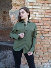 Женская рубашка с разрезанными рукавами -3471 - Новинка !