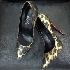 Стильные туфли принт леопард