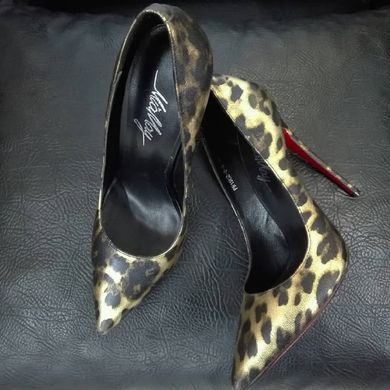 Стильные туфли принт леопард